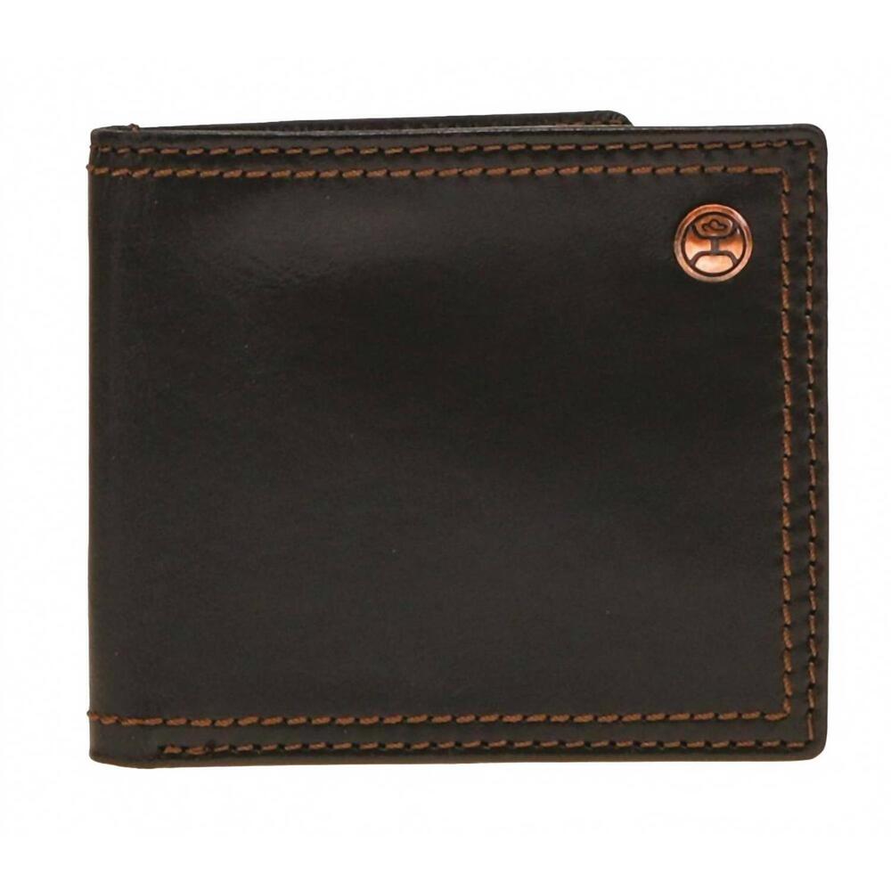NEW HOOEY leather bifold wallet in black